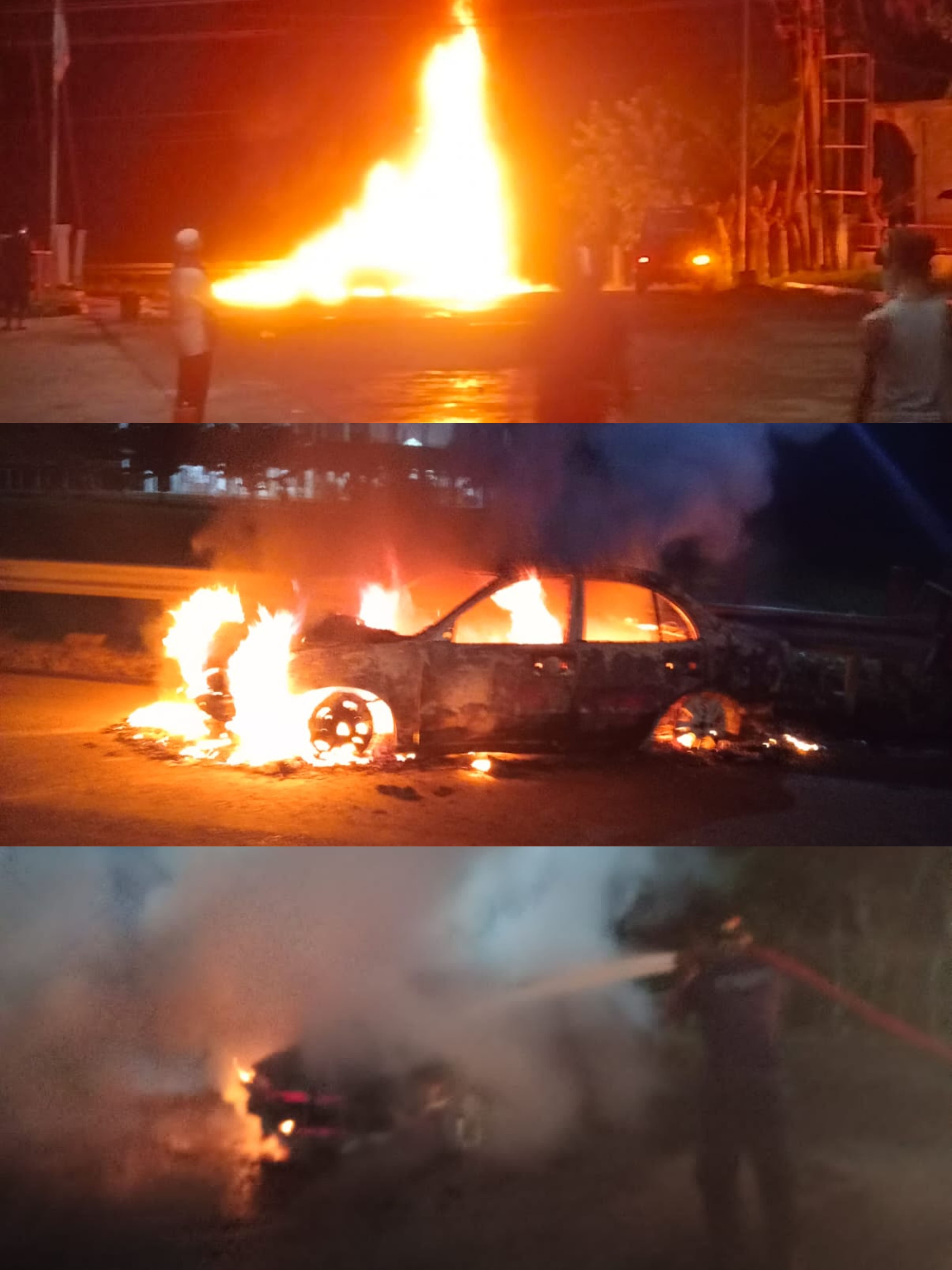 KEBAKARAN MOBIL