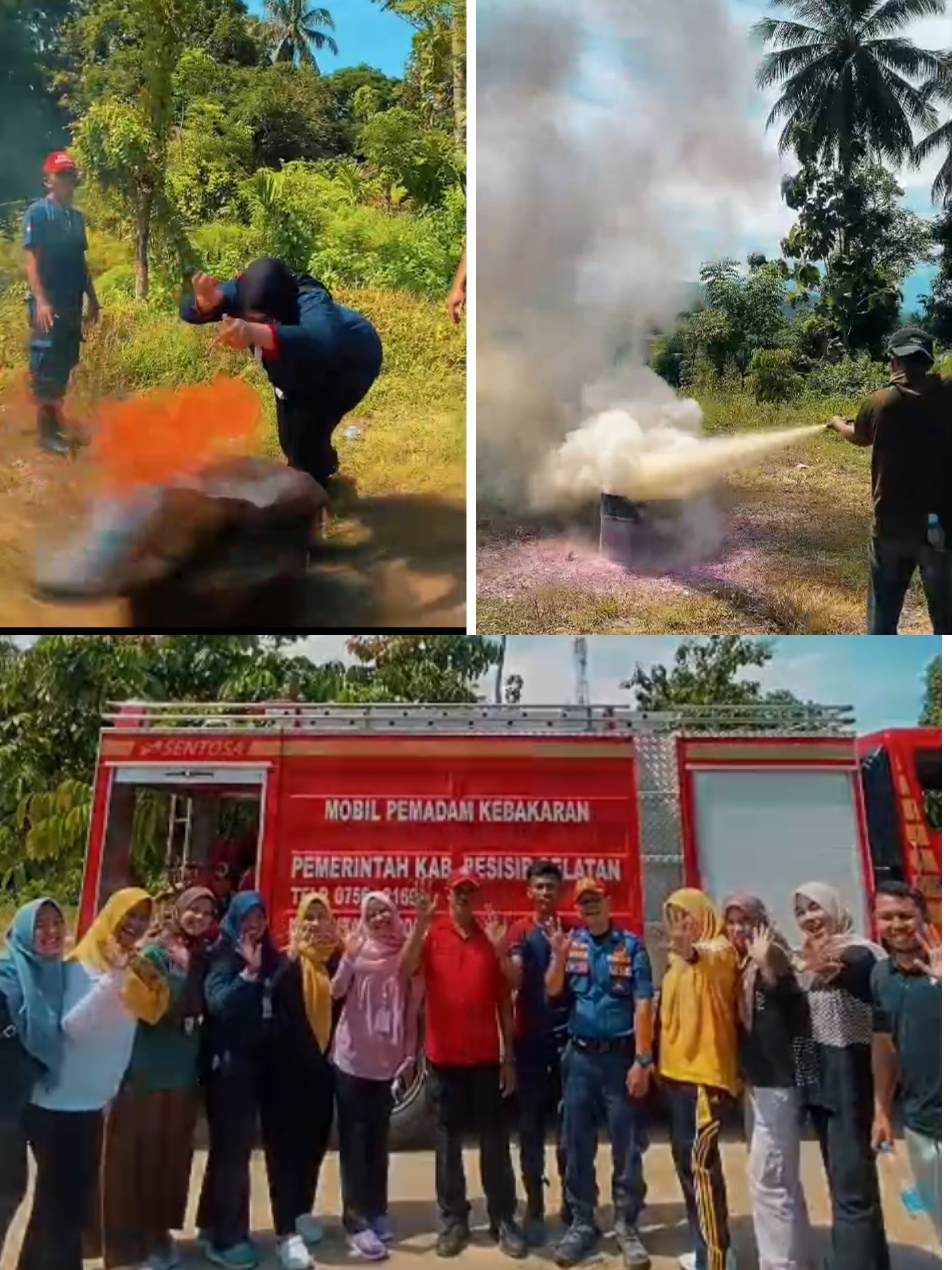 Simulasi Kebakaran Tenaga Kesehatan di RSU BKM Sago