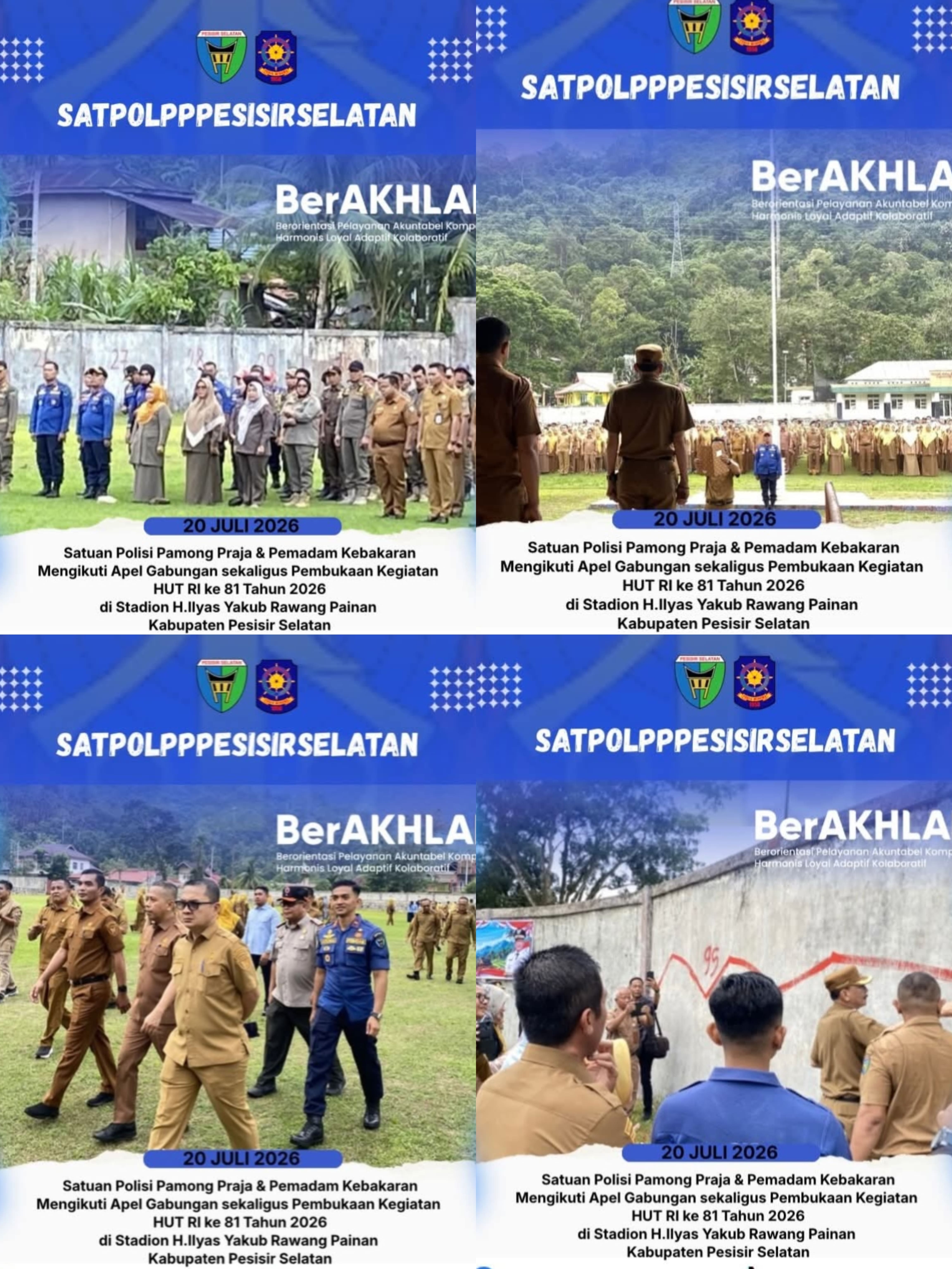 Apel Gabungan sekaligus Pembukaan rangkaian kegiatan dalam rangka memperingati Hari Ulang Tahun ke-8