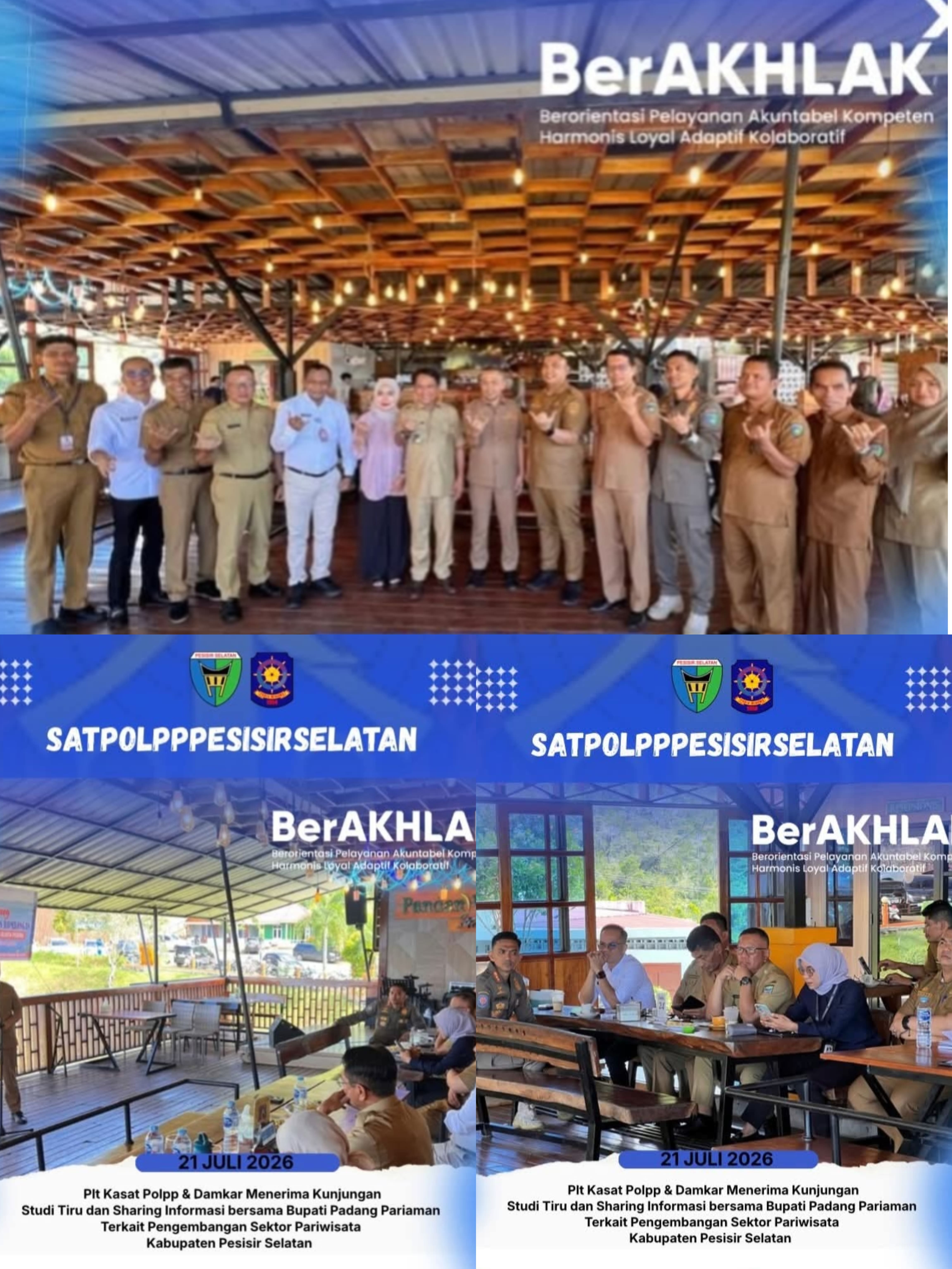 Menerima Kunjungan Studi Tiru dan Sharing Informasi  Bupati Padang Pariaman