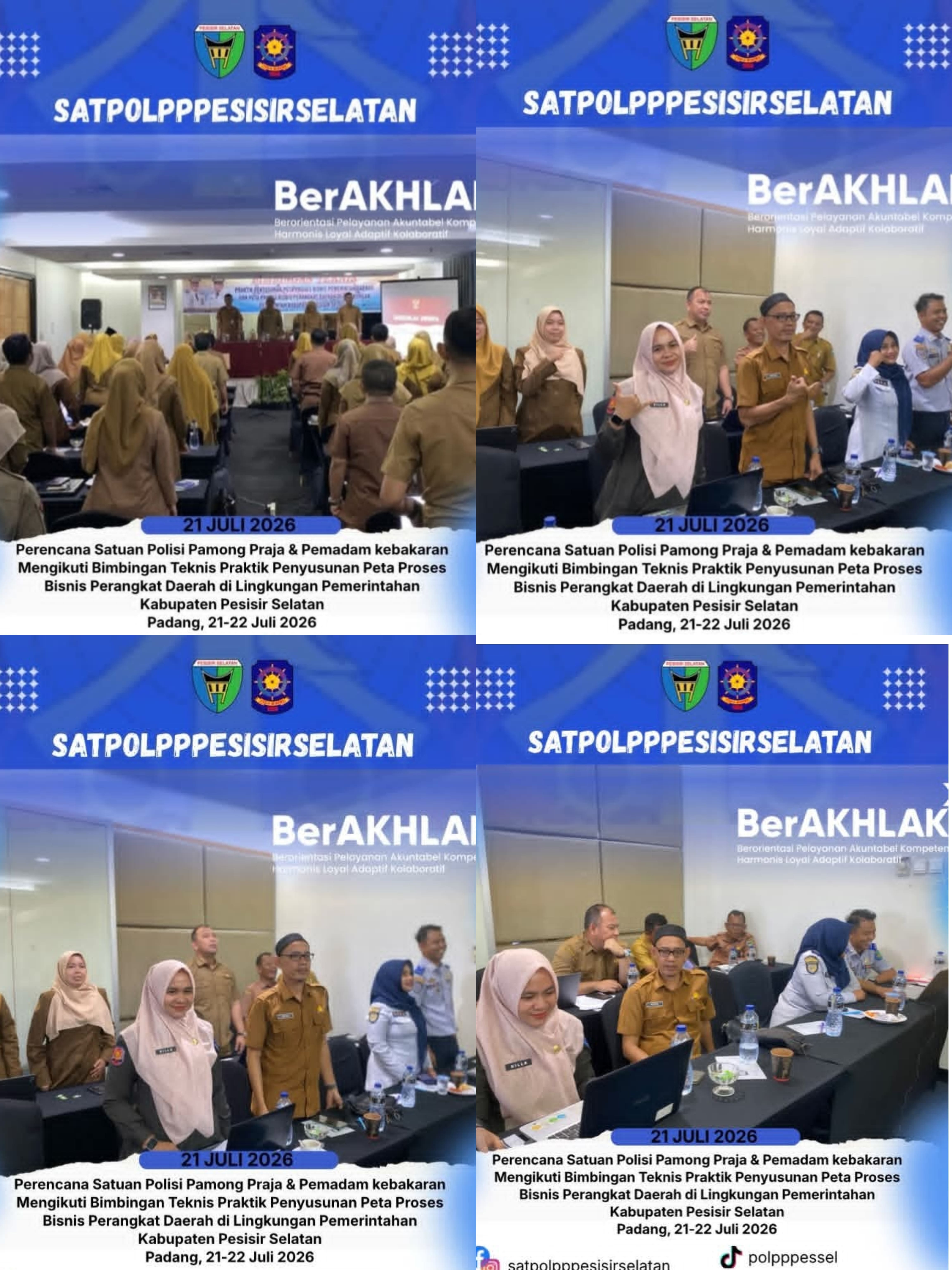Mengikuti Bimbingan Teknis (Bimtek) Praktik Penyusunan Peta Proses Bisnis Perangkat Daerah