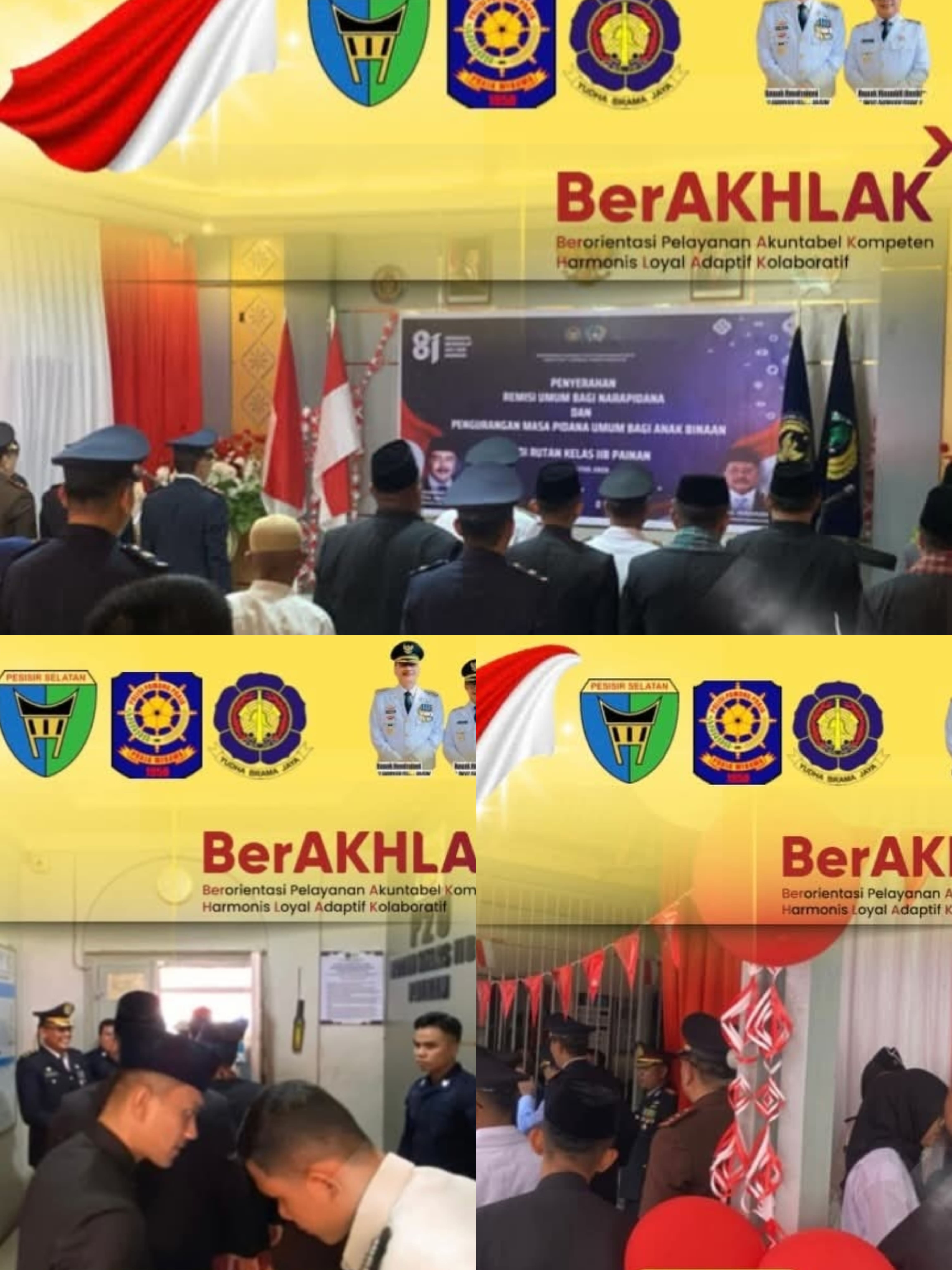 MENGHADIRI ACARA PENYERAHAN REMISI