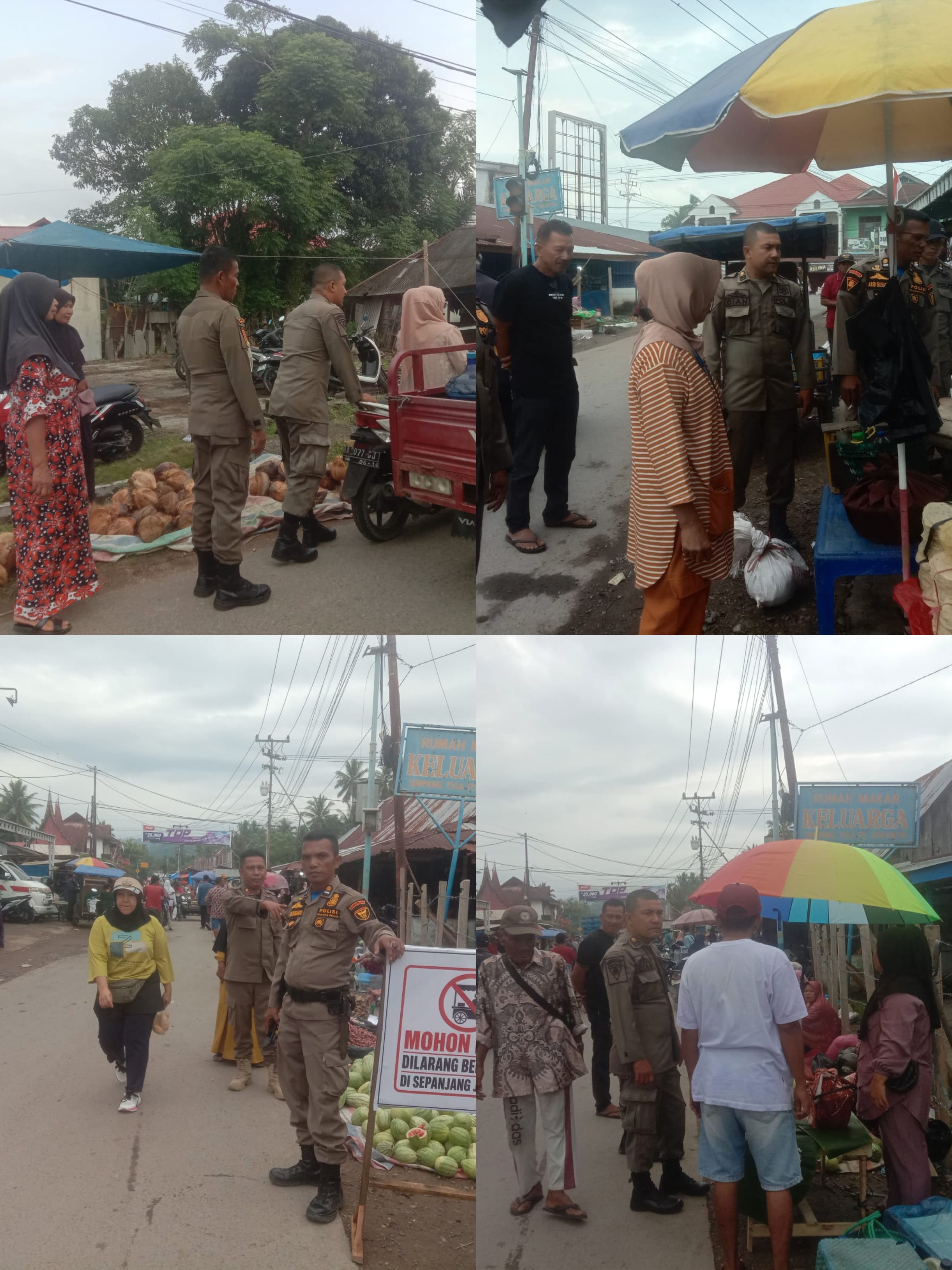 PENERTIBAN PASAR SEMENTARA DI SURANTIH KECAMATAN SUTERA