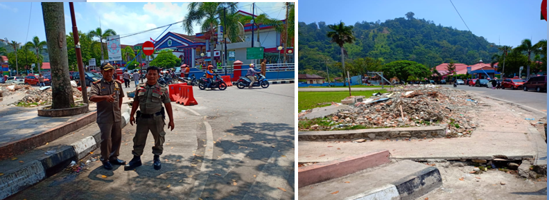 Penertiban PKL di Depan RSUD M Zein Painan 10 September 2019